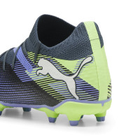 PUMA Future 7 Pro Gras / Kunstgras Voetbalschoenen (MG) Kids Grijs Paars Groen Wit