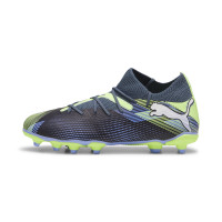 PUMA Future 7 Match Gras / Kunstgras Voetbalschoenen (MG) Kids Grijs Paars Groen Wit