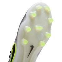 Nike Tiempo Legend 10 Elite Gras Voetbalschoenen (FG) Zilver Zwart Neongeel