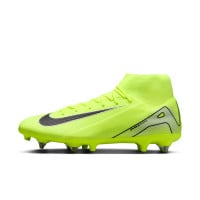 Nike Zoom Mercurial Superfly 10 Academy IJzeren-Nop Voetbalschoenen (SG) Anti-Clog Neongeel Zwart Zilver