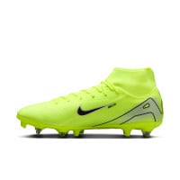 Nike Zoom Mercurial Superfly 10 Academy IJzeren-Nop Voetbalschoenen (SG) Anti-Clog Neongeel Zwart Zilver