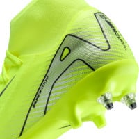 Nike Zoom Mercurial Superfly 10 Academy IJzeren-Nop Voetbalschoenen (SG) Anti-Clog Neongeel Zwart Zilver