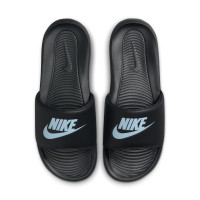 Nike Victori One Slippers Donkergrijs Blauw