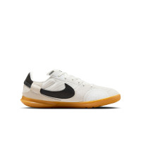 Nike Street Gato Straatvoetbalschoenen Kids Wit Zwart Lichtgrijs Bruin