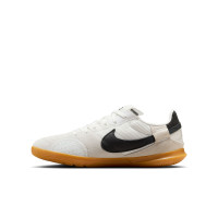 Nike Street Gato Straatvoetbalschoenen Kids Wit Zwart Lichtgrijs Bruin