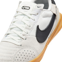 Nike Street Gato Straatvoetbalschoenen Kids Wit Zwart Lichtgrijs Bruin