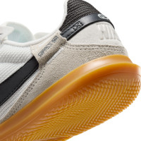 Nike Street Gato Straatvoetbalschoenen Kids Wit Zwart Lichtgrijs Bruin