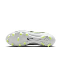 Nike Tiempo Legend 10 Academy Gras / Kunstgras Voetbalschoenen (MG) Zilver Zwart Neongeel