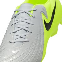 Nike Phantom GX II Academy Gras / Kunstgras Voetbalschoenen (MG) Neongeel Zilver Zwart