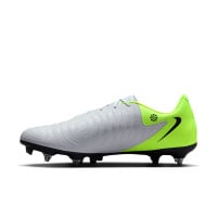 Nike Phantom GX II Academy IJzeren-Nop Voetbalschoenen (SG) Anti-Clog Neongeel Zilver Zwart