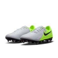 Nike Phantom GX II Academy IJzeren-Nop Voetbalschoenen (SG) Anti-Clog Neongeel Zilver Zwart