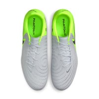 Nike Phantom GX II Academy IJzeren-Nop Voetbalschoenen (SG) Anti-Clog Neongeel Zilver Zwart