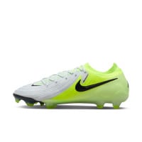 Nike Phantom GX II Elite Gras Voetbalschoenen (FG) Neongeel Zilver Zwart