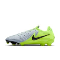 Nike Phantom GX II Pro Gras Voetbalschoenen (FG) Neongeel Zilver Zwart