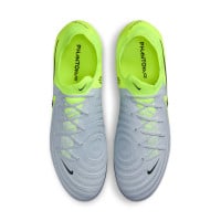 Nike Phantom GX II Pro Gras Voetbalschoenen (FG) Neongeel Zilver Zwart