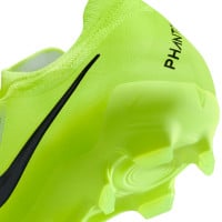 Nike Phantom GX II Pro Gras Voetbalschoenen (FG) Neongeel Zilver Zwart