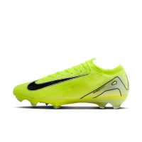 Nike Zoom Mercurial Vapor 16 Elite Gras Voetbalschoenen (FG) Neongeel Zwart Zilver