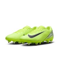 Nike Zoom Mercurial Vapor 16 Academy IJzeren-Nop Voetbalschoenen (SG) Anti-Clog Neongeel Zwart Zilver