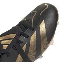 adidas Predator Bellingham League FT Gras Voetbalschoenen (FG) Kids Zwart Goud