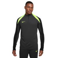 Nike Strike Trainingspak 1/4-Zip Antraciet Zwart Neongeel