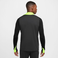 Nike Strike Trainingstrui 1/4-Zip Antraciet Zwart Neongeel