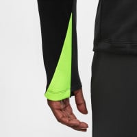 Nike Strike Trainingspak 1/4-Zip Antraciet Zwart Neongeel