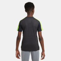 Nike Academy Trainingsshirt Kids Antraciet Neongeel