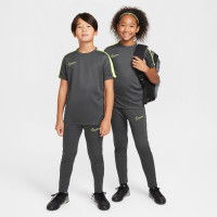 Nike Academy Trainingsshirt Kids Antraciet Neongeel