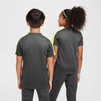 Nike Academy Trainingsshirt Kids Antraciet Neongeel