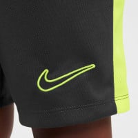 Nike Academy Trainingsbroekje Kids Antraciet Neongeel