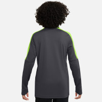 Nike Academy Trainingspak 1/4-Zip Kids Antraciet Neongeel