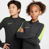 Nike Academy Trainingspak 1/4-Zip Kids Antraciet Neongeel