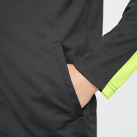 Nike Academy Trainingspak Full-Zip Kids Antraciet Neongeel