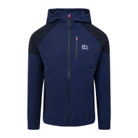 Cruyff Elite Trainingspak Full-Zip Donkerblauw Zwart Zilver Roze