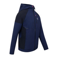 Cruyff Elite Trainingspak Full-Zip Donkerblauw Zwart Zilver Roze