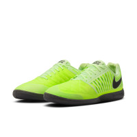 Nike Lunar Gato II Zaalvoetbalschoenen (IN) Neongeel Zwart Grijs