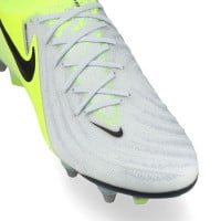 Nike Phantom Luna II Elite IJzeren-Nop Voetbalschoenen (SG) Pro Player Neongeel Zilver Zwart