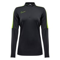 Nike Academy 23 Trainingspak 1/4-Zip Dames Antraciet Neongeel