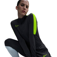 Nike Academy Trainingstrui 1/4-Zip Dames Antraciet Neongeel