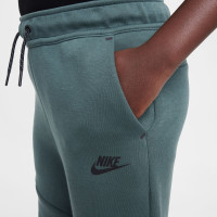 Nike Tech Fleece Sportswear Trainingspak Kids Donkergroen Zwart