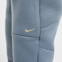 Nike Tech Fleece Sportswear Joggingbroek Kids Grijsblauw Lichtgeel Zwart