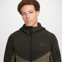 Nike Tech Fleece Sportswear Trainingspak Donker Olijfgroen Olijfgroen Zwart