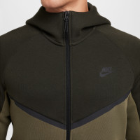 Nike Tech Fleece Sportswear Trainingspak Donker Olijfgroen Olijfgroen Zwart