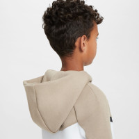 Nike Tech Fleece Sportswear Trainingspak Kids Beige Wit Zwart