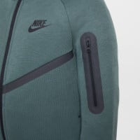 Nike Tech Fleece Sportswear Trainingspak Kids Donkergroen Zwart