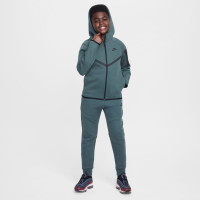 Nike Tech Fleece Sportswear Trainingspak Kids Donkergroen Zwart