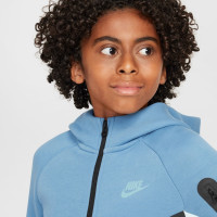 Nike Tech Fleece Sportswear Trainingspak Kids Lichtblauw Blauw Zwart