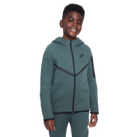 Nike Tech Fleece Sportswear Trainingspak Kids Donkergroen Zwart