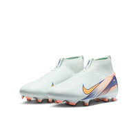 Nike Zoom Mercurial Superfly 10 Academy MDS Gras / Kunstgras Voetbalschoenen (MG) Kids Mintgroen Blauw Roze Goud