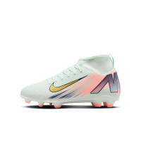 Nike Mercurial Superfly 10 Club MDS Gras / Kunstgras Voetbalschoenen (MG) Kids Mintgroen Blauw Roze Goud